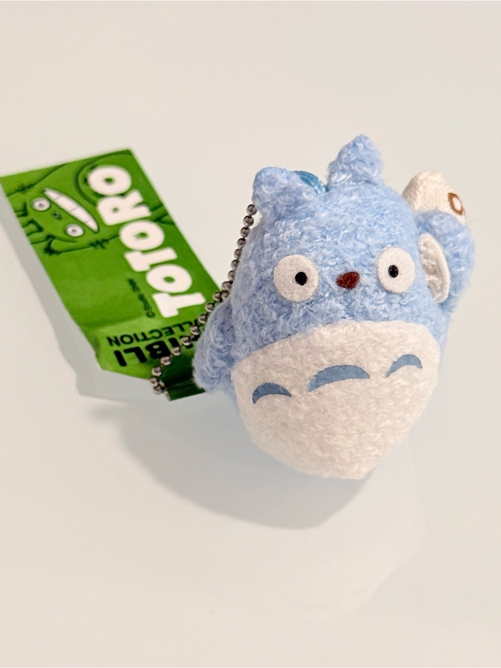 Studio Ghibli Sun Arrow Fuwa Fuwa Blue Totoro Plush Mascot Keychain NWT Japan